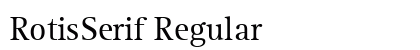 RotisSerif Regular Preview