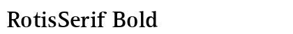 RotisSerif Bold preview