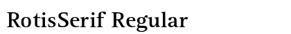 RotisSerif Regular Preview