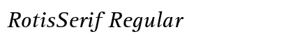 RotisSerif Regular Preview