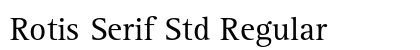 Rotis Serif Std Regular Preview