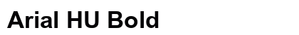 Arial HU Bold Preview
