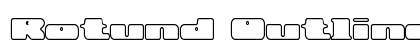 Rotund Outline BRK Regular preview