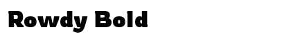 Rowdy Bold preview