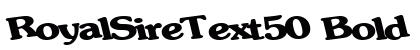 RoyalSireText50 Bold preview