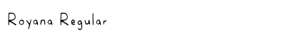 Royana Regular preview