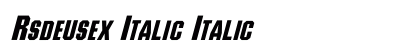 Rsdeusex Italic Italic preview