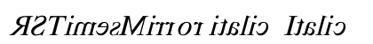 RSTimesMirror italic Italic preview