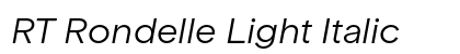 RT Rondelle Light Italic preview