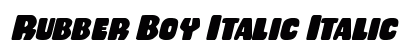 Rubber Boy Italic Italic preview