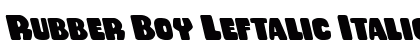 Rubber Boy Leftalic Italic preview