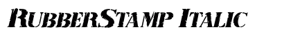 RubberStamp Italic preview