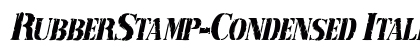 RubberStamp-Condensed Italic preview