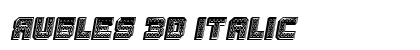 Rubles 3D Italic preview