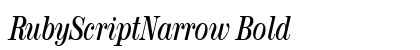 RubyScriptNarrow Bold preview