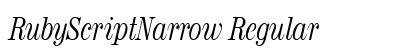 RubyScriptNarrow Regular Preview