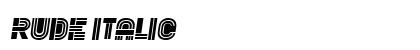 Rude Italic preview