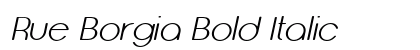 Rue Borgia Bold Italic Preview