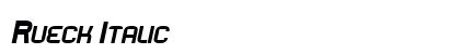 Rueck Italic preview