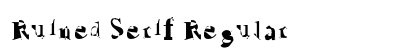 Ruined Serif Regular preview