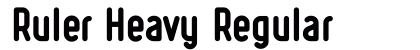 Ruler Heavy Regular preview