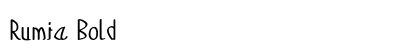 Rumia Bold preview