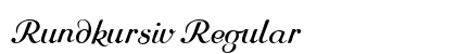 Rundkursiv Regular preview
