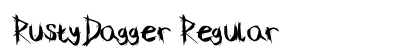 RustyDagger Regular preview