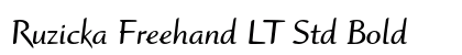 Ruzicka Freehand LT Std Bold preview