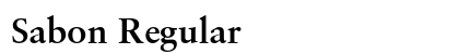 Sabon Regular Font