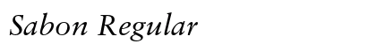 Sabon Regular Font