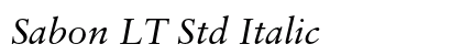 Sabon LT Std Italic Preview