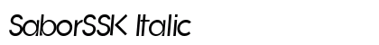 SaborSSK Italic Preview