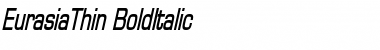 EurasiaThin BoldItalic Font