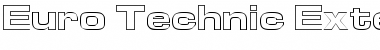 Euro Technic Extended Outline Bold Font