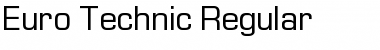 Euro Technic Regular Font