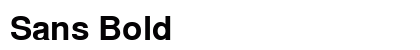 Sans Bold Preview
