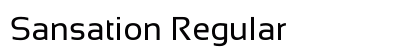 Sansation Regular Preview