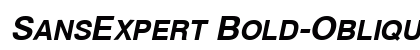 SansExpert Bold-Oblique Preview