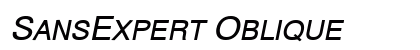 SansExpert Oblique Preview