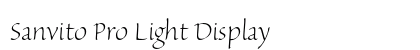 Sanvito Pro Light Display Preview