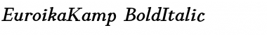 EuroikaKamp BoldItalic Font