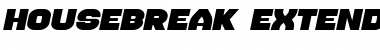 Housebreak Extended Italic Font