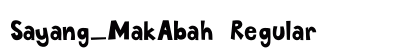 Sayang_MakAbah Regular preview