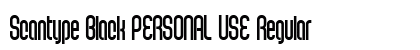 Scantype Black PERSONAL USE Regular preview