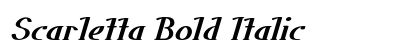 Scarletta Bold Italic Preview