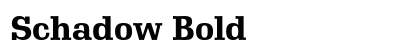 Schadow Bold preview