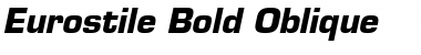 Eurostile BoldItalic Font