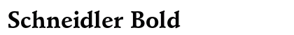 Schneidler Bold preview