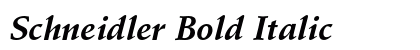 Schneidler Bold Italic Preview